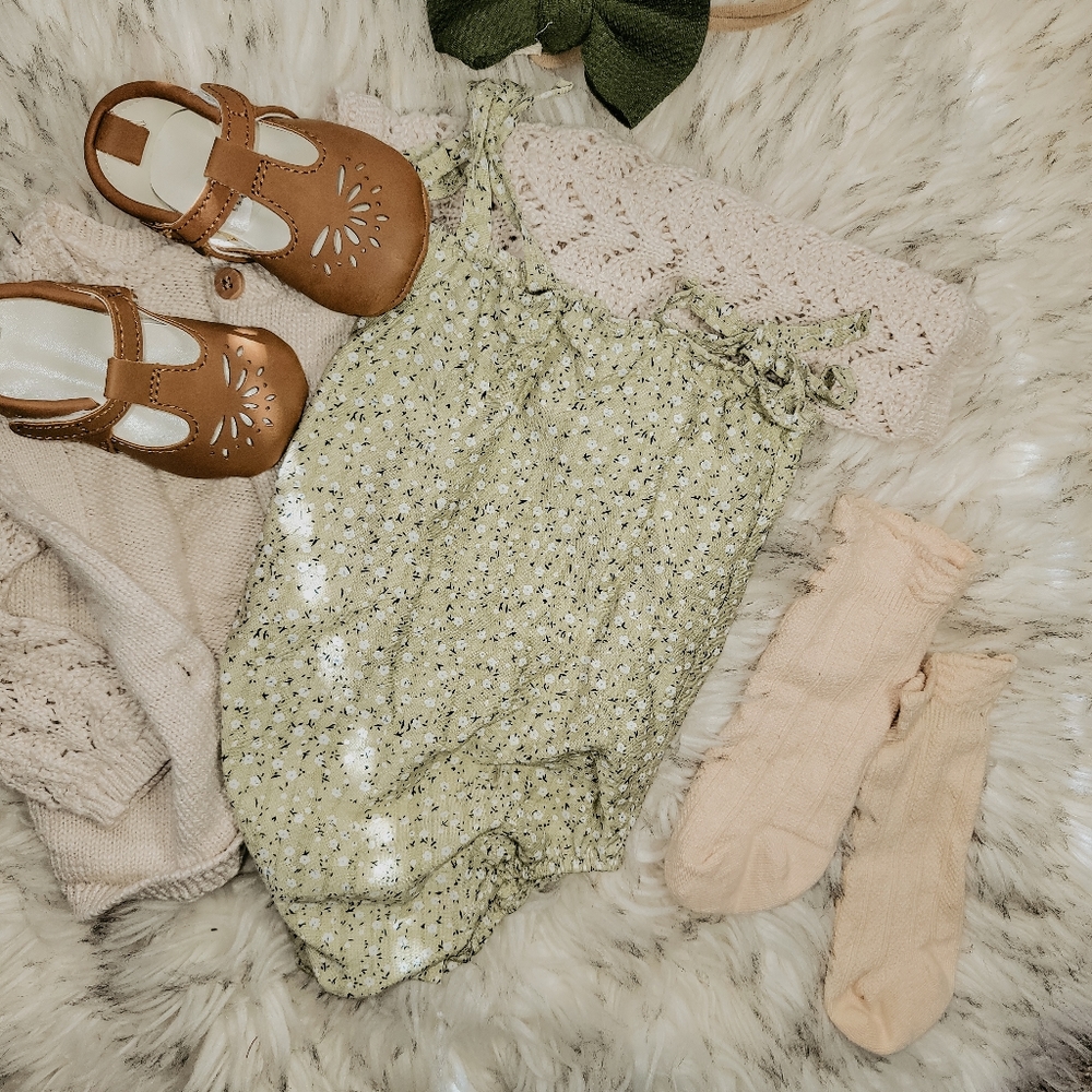 Floral babe romper
